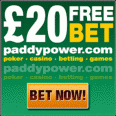 Free £20 Bet With PaddyPower