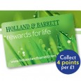 Holland & Barrett Reward Card Pre-loaded with 150 Points